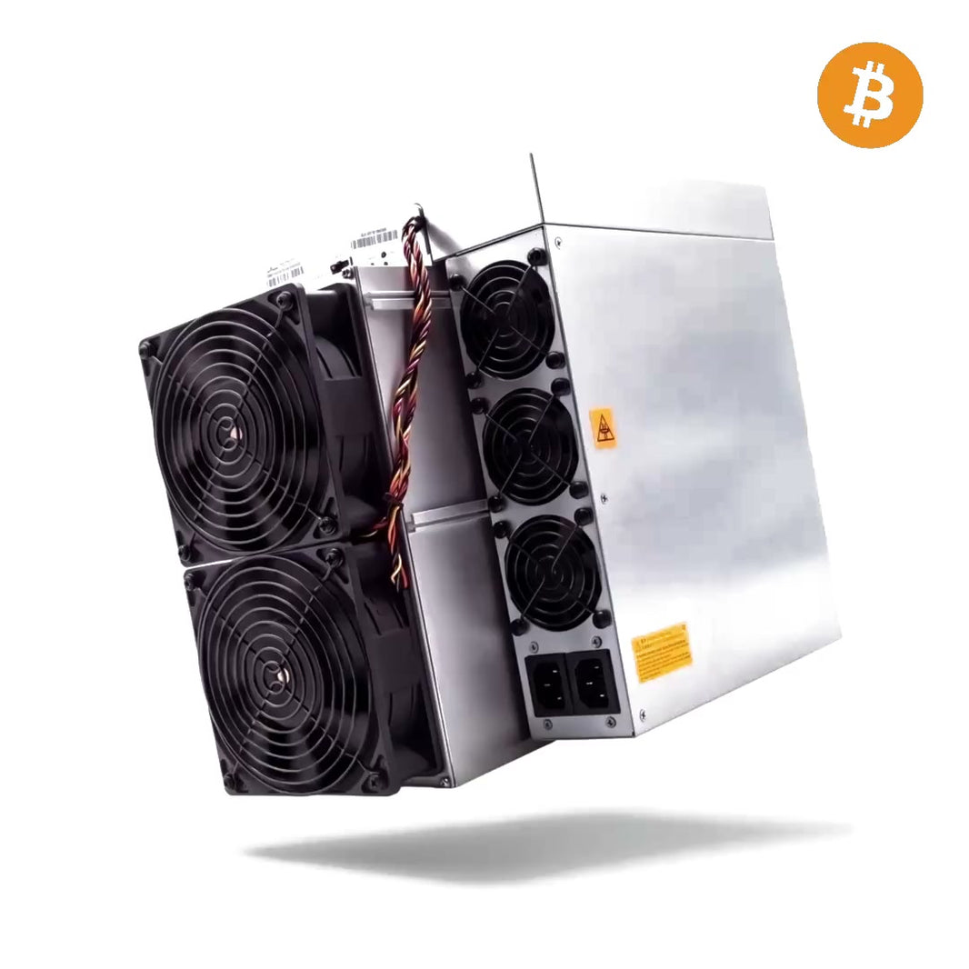Antminer S19 em funcionamento